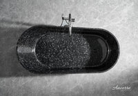 Coesistere 67" Freestanding Forged Carbon Fiber Bathtub