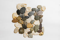 Sliced Multi Color High Gloss Pebbles 99108 Mosaic