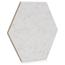 Load image into Gallery viewer, 8x10 Hexagon Spark White porcelain tile - Industry Tile