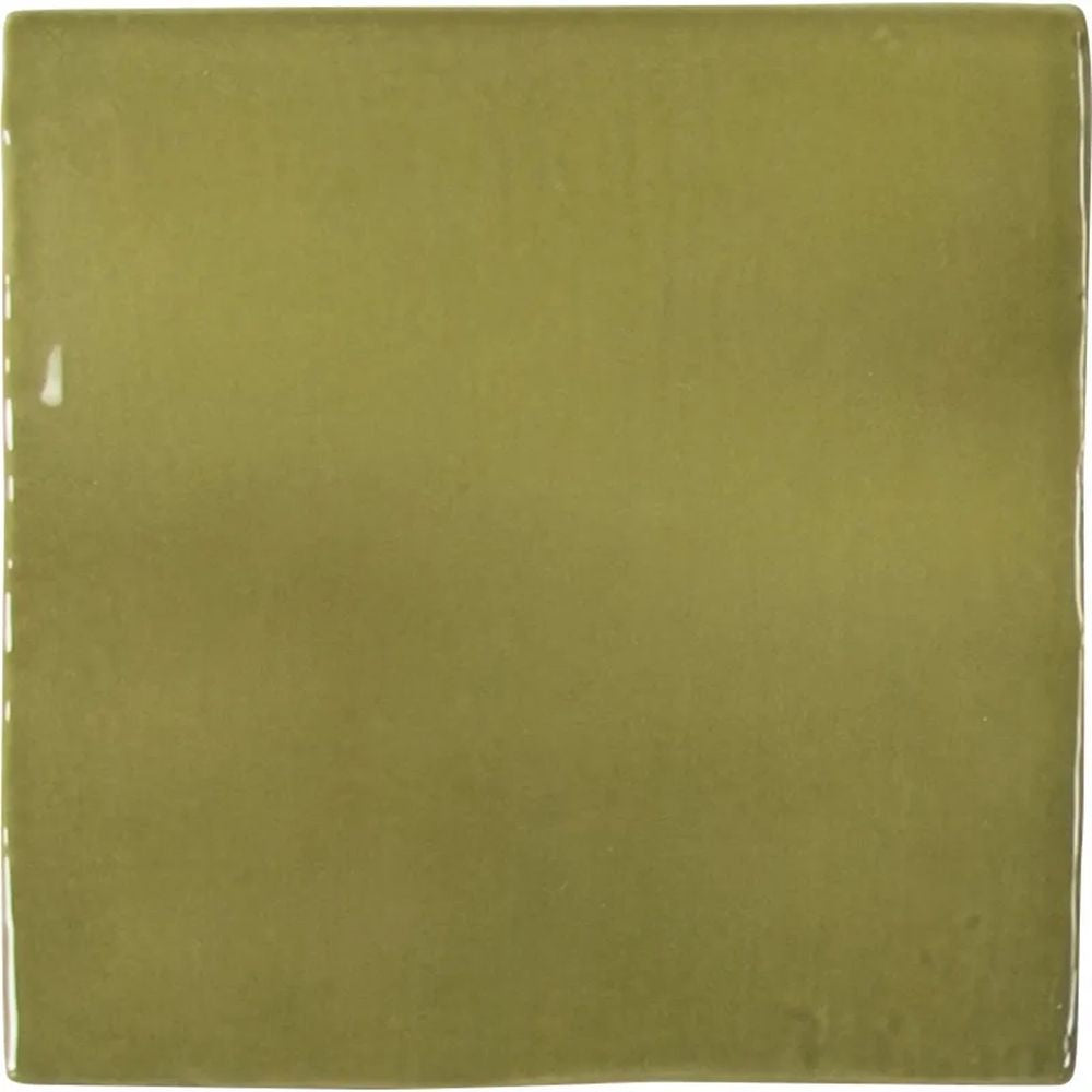 Basil Green Gloss Ceramic Tile Collection – 4x4 | 2.6x16 | Pencil Trim  SKU: CRE-BAS-PEN