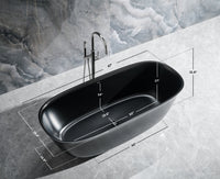 Fiore Freestanding Solid Surface Bathtub