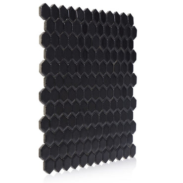 Hexagon Black 1-Inch Matte Mosaic Tile - 20 pcs per case - Industry Tile