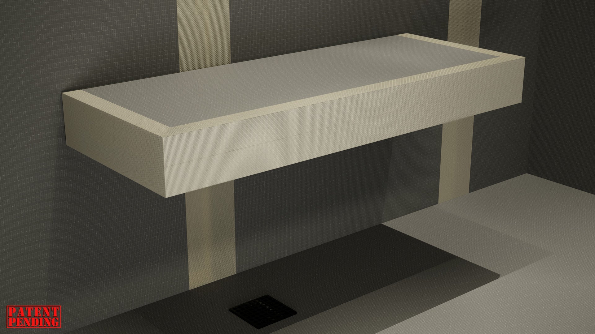 The Original Floating Shower Bench Kit with The Original Shower Bench Bracket®