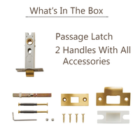 Passage Brass Mars Internal Door Handles