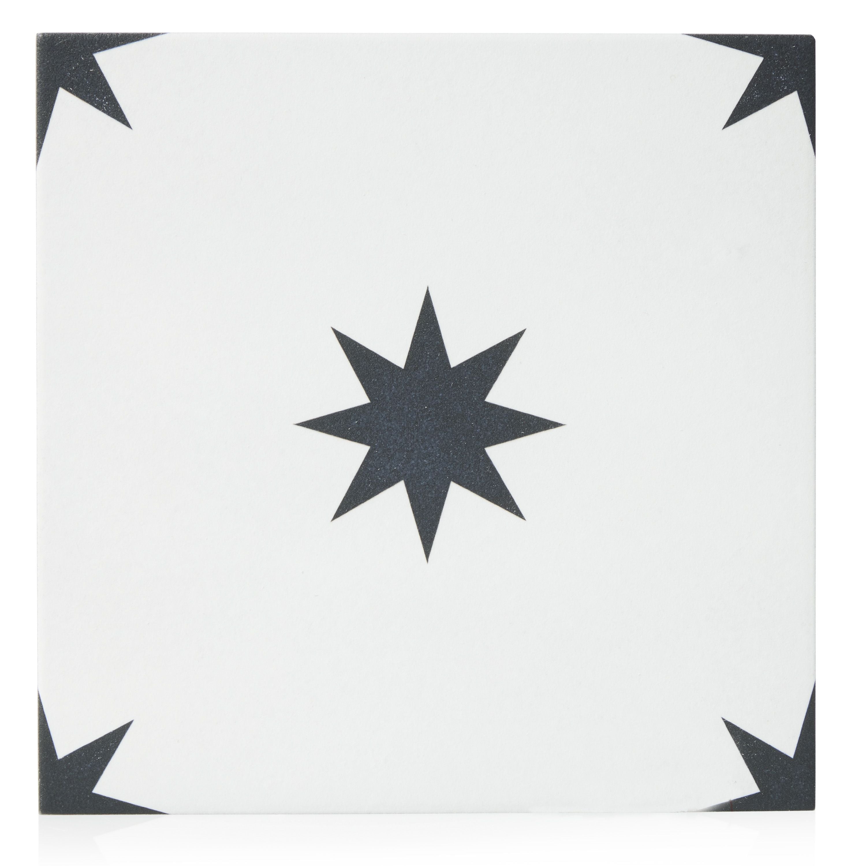 Black And White Star Pattern Bastelkorb Black Star