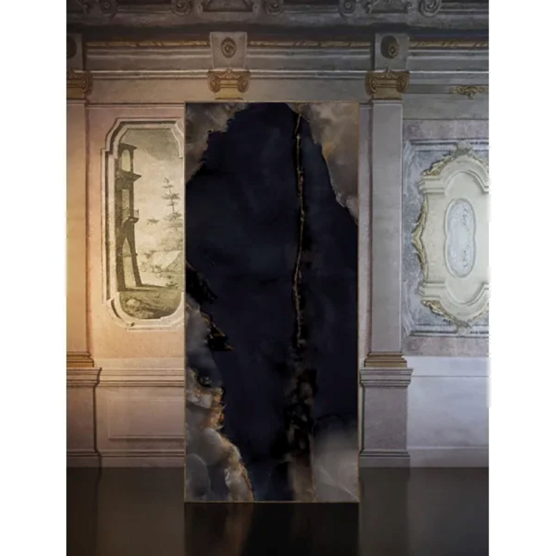 Onyx Black Porcelain Tile 24x48" | 36x36" | Mosaic - Tilevanity.com