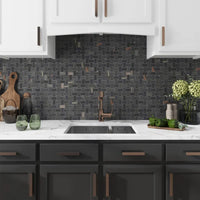 Onyx Black Porcelain Tile 24x48" | 36x36" | Mosaic - Tilevanity.com