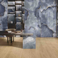 Onice Reale Blue Porcelain Tile 24x48" | 36x36"