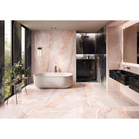 Onice Reale Pink Porcelain Tile 24x48" | 36x36"