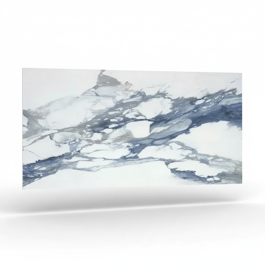 Glacier Blue Polished Porcelain Tile 24×48"