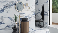 Glacier Blue Polished Porcelain Tile 24×48" - Tilevanity.com