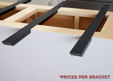 Industrial 1 inch Hidden Island Support Bracket