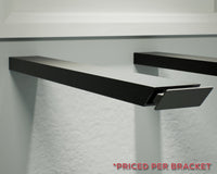 Industrial 1 inch Side Wall Free Hanging Shelf Bracket