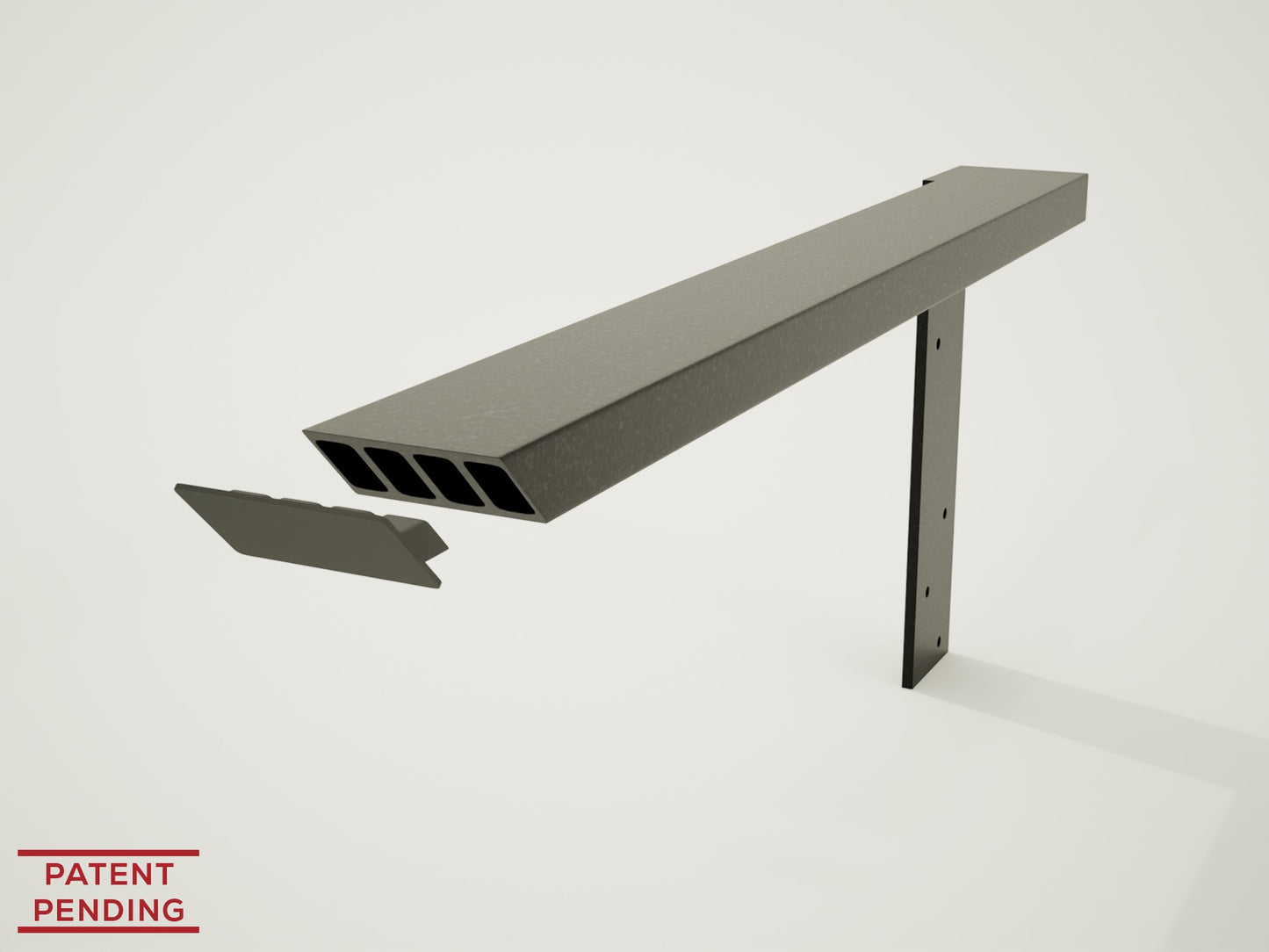 Industrial 1 inch Side Wall Free Hanging Shelf Bracket