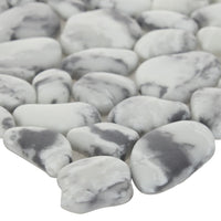 Grey Micro Crystal Pebbles Mosaic Matte