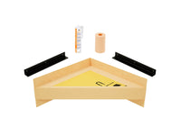 The Original™ Floating Corner Shower Bench Kit™ with Orange XPS Waterproof Board