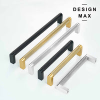 Knurled Matte Black Solid Brass Cabinet Pull