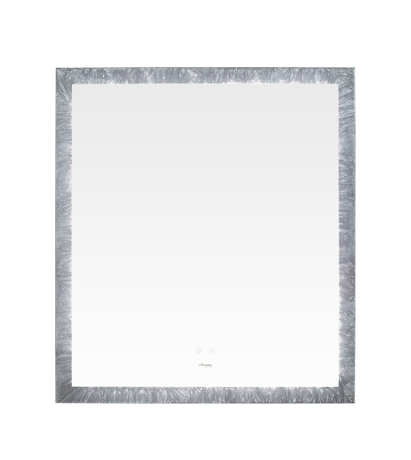 Frysta LED Frameless Rectangular Mirror Lighted Bathroom Vanity with Dimmer and Defogger