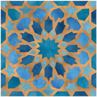 Alhambra Blue Porcelain Tile 8x8" - Tilevanity.com