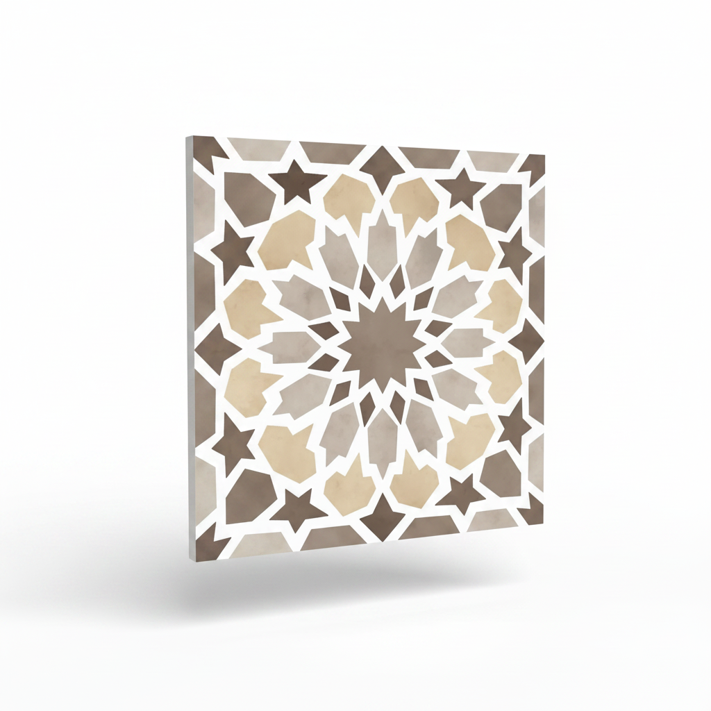 Alhambra Beige Porcelain Tile 8x8"