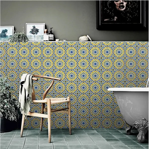 Alhambra Multi Color Porcelain Tile 8x8" - Tilevanity.com