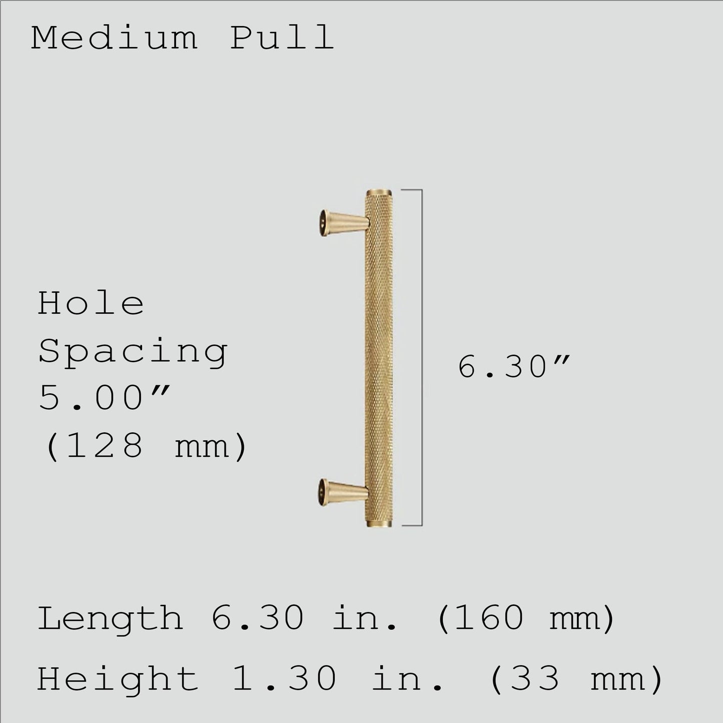 Knurled Knobs and Pulls with Backplates