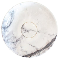 New York Marble Natural Stone Round Above Vanity Bathroom Sink Polished (D)15.5" (H)4.5"