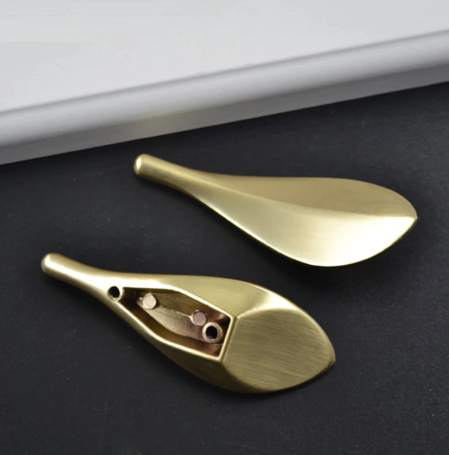 Nordic Golden Leaf Drawer Pulls