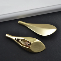 Nordic Golden Leaf Drawer Pulls