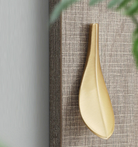 Nordic Golden Leaf Drawer Pulls