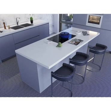Penny Round Navy Blue Glossy Porcelain Tile Mosaic - Tilevanity.com