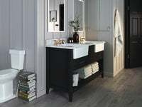 Hayley Bathroom Vanity with Sink and Carrara White Marble Top Cabinet Set