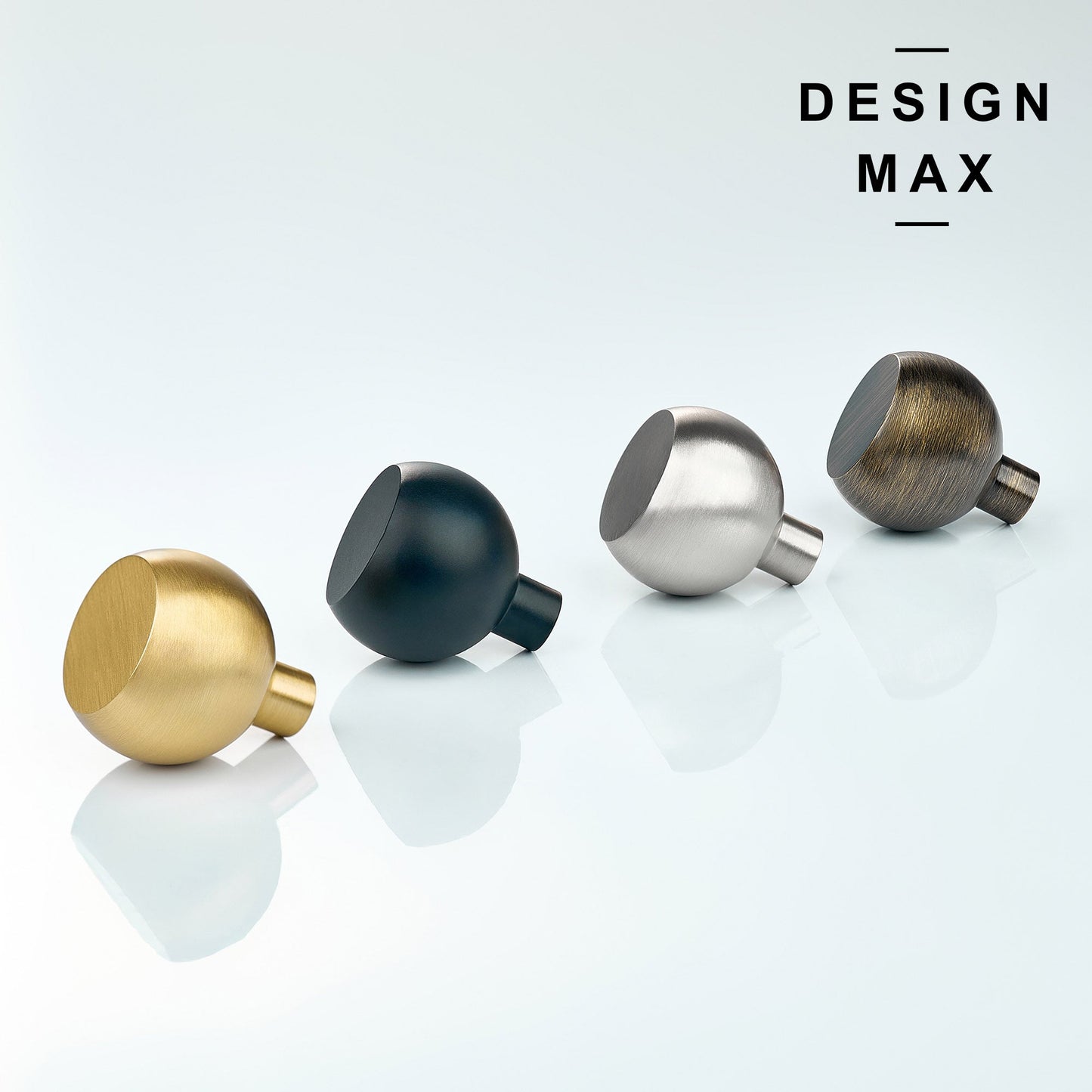Caldon Matte Black Solid Brass Cabinet Knob
