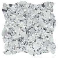 Grey Micro Crystal Pebbles Mosaic Matte