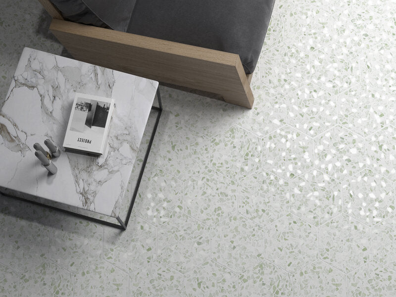9x10 Riazza Green porcelain tile