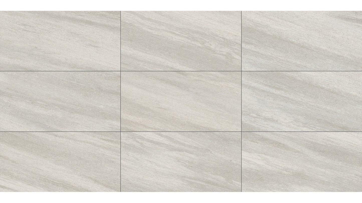 16x32 Quartzite White Porcelain Pavers 2cm (Made In USA)