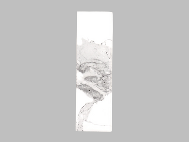 3x10 Flow Statuario Arabes Glazed Bullnose - clearance item / no returns