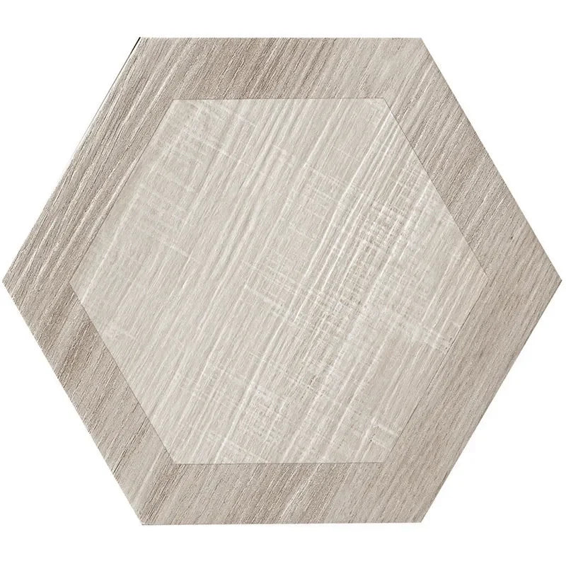 Woodline Hexagon Porcelain Tile 9.5x9.5" | 3 Colors