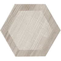 Woodline Hexagon Porcelain Tile 9.5x9.5" | 3 Colors