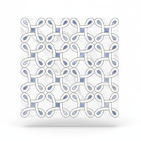 Azure Bahia Knot Polished Porcelain Tile 32" x 32"
