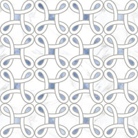 Azure Bahia Knot Polished Porcelain Tile 32" x 32"