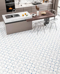 Azure Bahia Knot Polished Porcelain Tile 32" x 32"