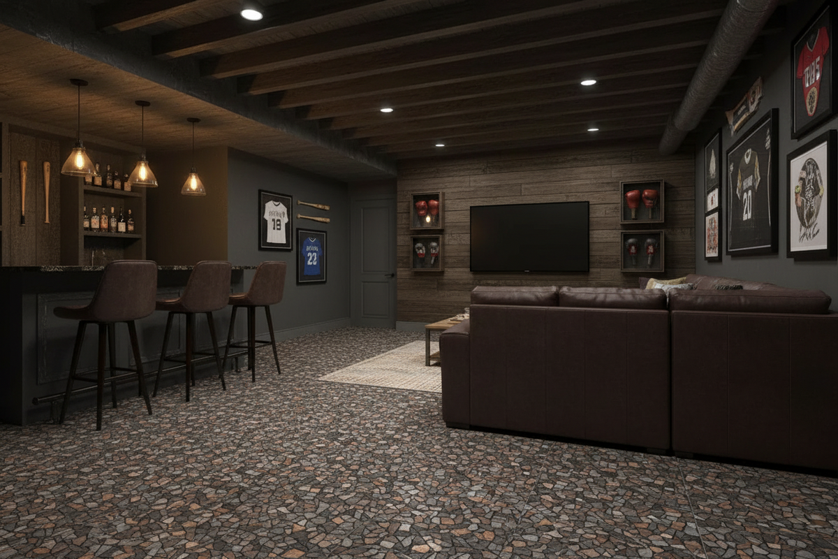 Bellagio Brown Porcelain Tile 24x48"