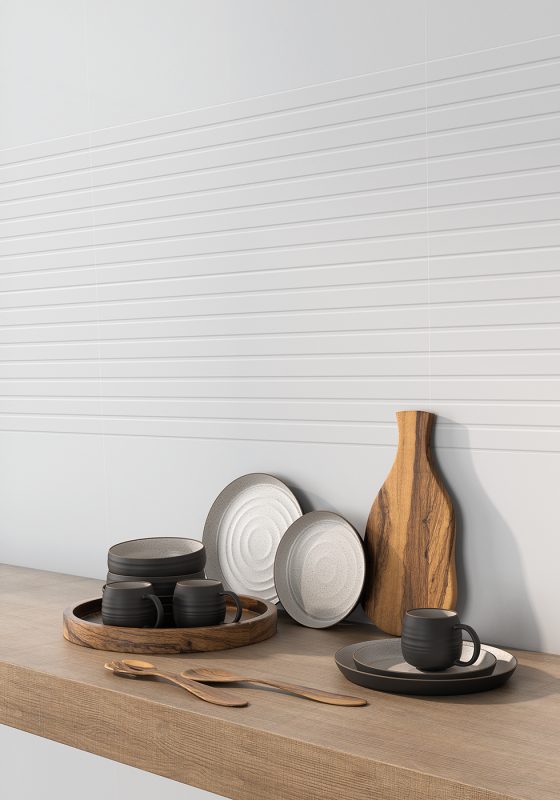 14x36 Shiplap White wood look wall tile | Industry Tile