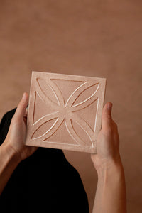 8x8 Amora 3D Structured Cotto porcelain tile