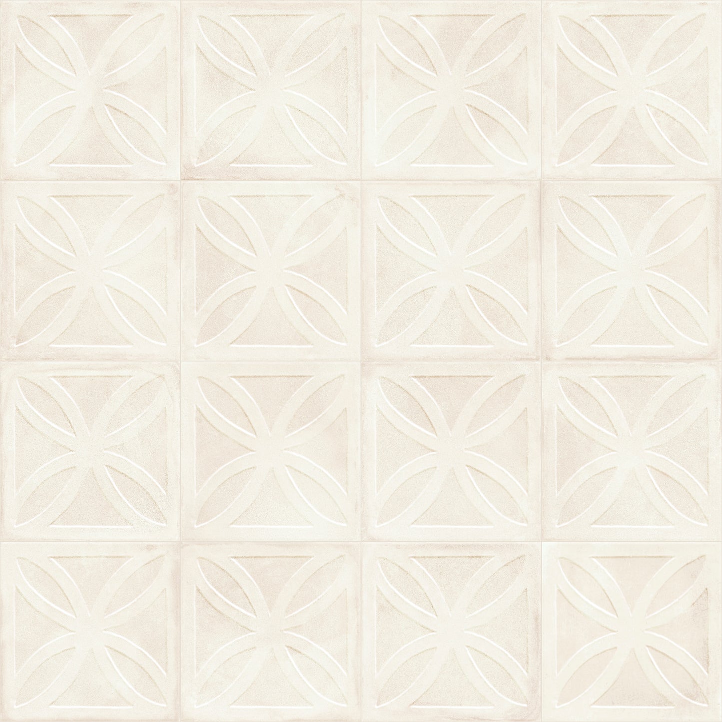 8x8 Amora 3D Structured Avorio porcelain tile