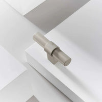 Ribbed Solid Brass Cabinet Knob and Pull
