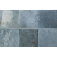 Splash Blue Gloss Porcelain Tile 6x6" | Pool Tile Collection - Tilevanity.com