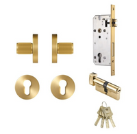 Premium Linear Solid Brass Sliding Door Handles