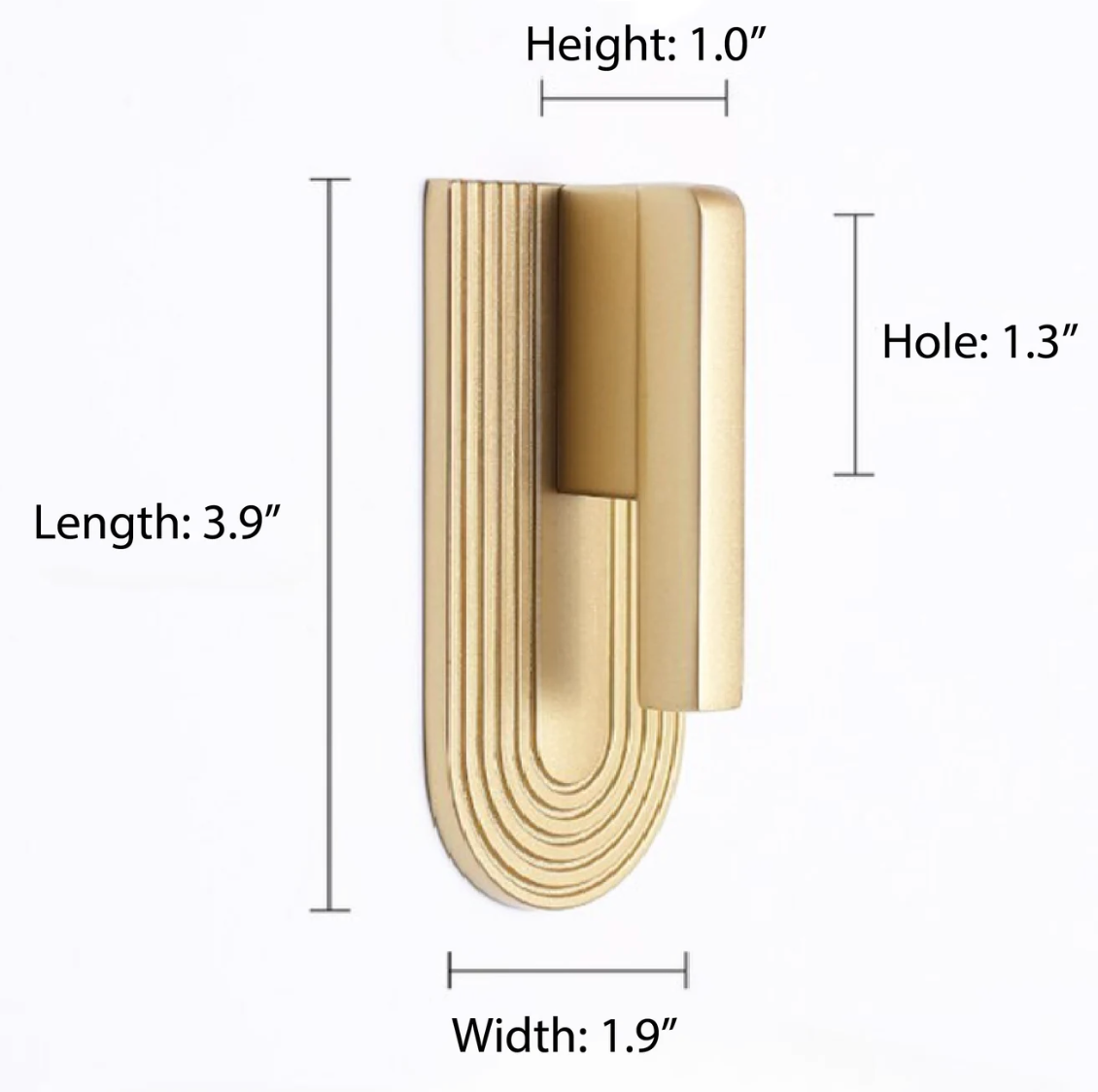 Hook Golden Cabinet Handles